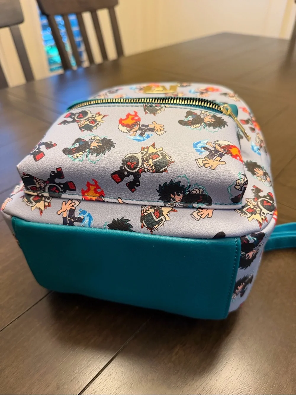 My Hero Academia Teal Accent  Print Mini Backpack